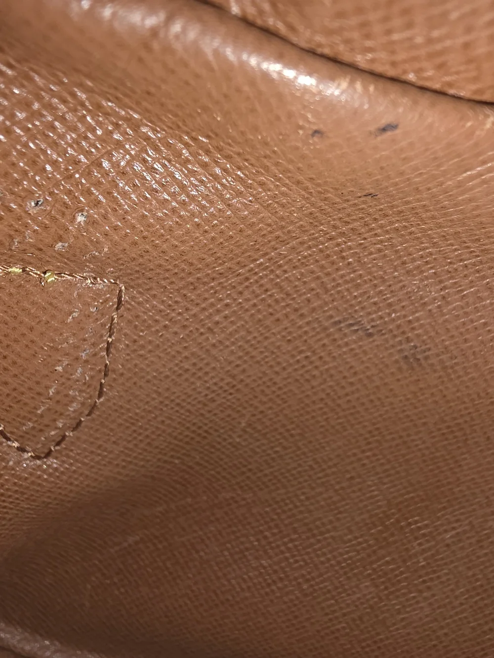 Vintage (1990) Louis Vuitton Marly Bandoulière in Monogram coated canvas.